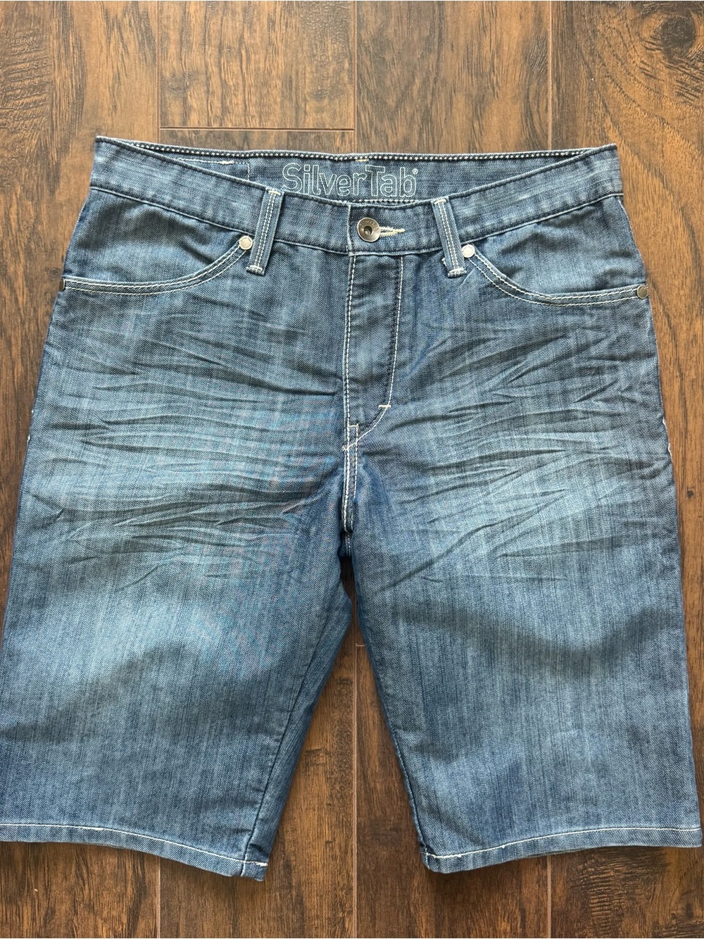 Levi's Silver Tab Denim Jean Shorts Mens Size 32 Y2K